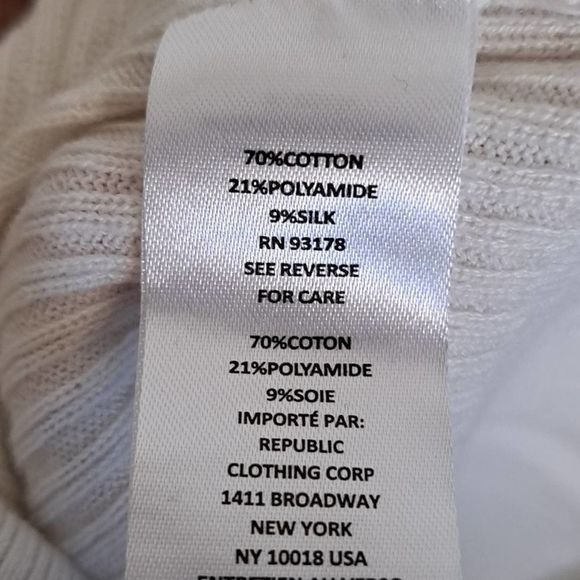 ELIE TAHARI Silk Blend Open Knit Sweater Large Ivory - Picture 11 of 12